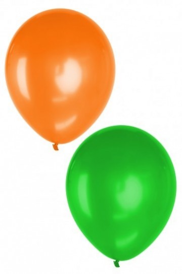 Ballonnen oranje groen
