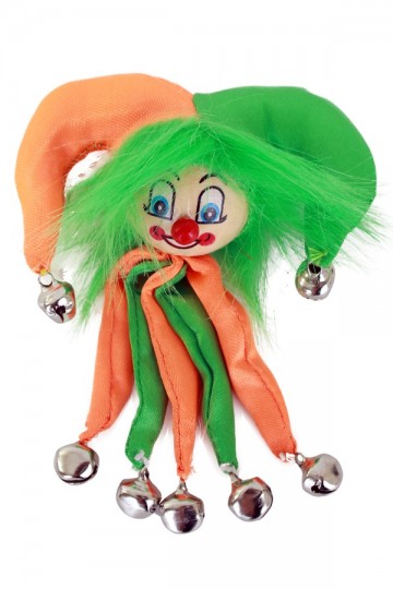 Broche nar oranje groen