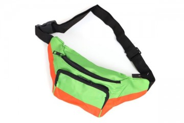 Buideltasje oranje groen