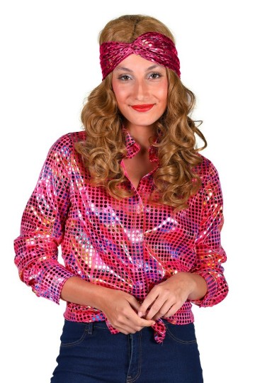 Damesblouse disco pink