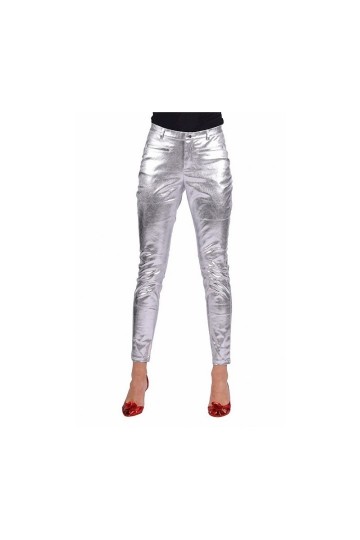 Stretchbroek zilver